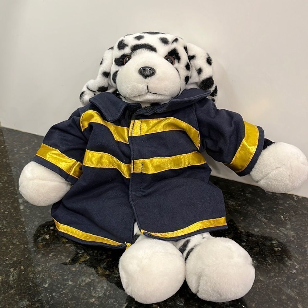 Where Bears are Born Dalmatian Dog Firefighter. Size 16”